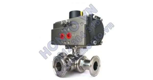 Báo giá Van bi 3 ngả vi sinh điều khiển khí nén ngày 1/6/2023