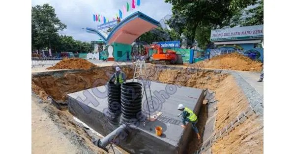 Hồ điều tiết, siêu máy bơm chống ngập ở TP HCM dần hoàn thành