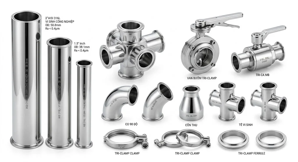 Tổng quan ngoại hình của ống inox